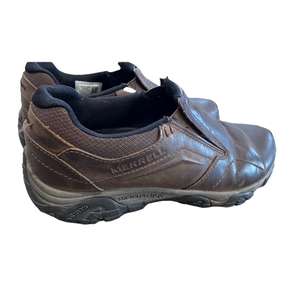 Merrell Moab Adventure Moc Mens Shoes Size 9 Brown Black Leather Gorpore